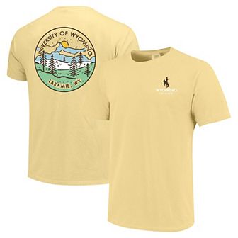 Unisex Gold Wyoming Cowboys Scenic Comfort Colors T-Shirt