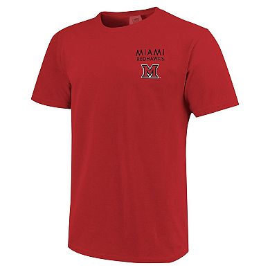 Unisex Red Miami University RedHawks Scenic Comfort Colors T-Shirt