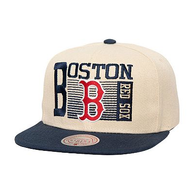 Men's Mitchell Ness Cream Boston Red Sox Cooperstown Collection