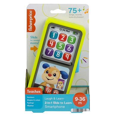 Laugh & Learn Fisher-Price 2-in-1 Slide to Learn Smartphone Musical Toy