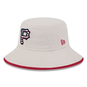 Men's New Era Khaki Pittsburgh Pirates 2024 Fourth of July Bucket Hat