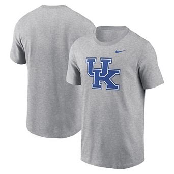 Men's Nike Heather Gray Kentucky Wildcats Primetime Evergreen Logo T-Shirt