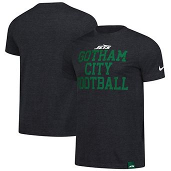 Men's Nike Heather Black New York Jets Blitz Tri-Blend T-Shirt