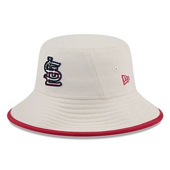Men's New Era Khaki St. Louis Cardinals 2024 Fourth of July Bucket Hat