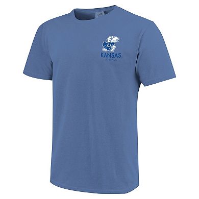 Unisex Royal Kansas Jayhawks Scenic Comfort Colors T-Shirt