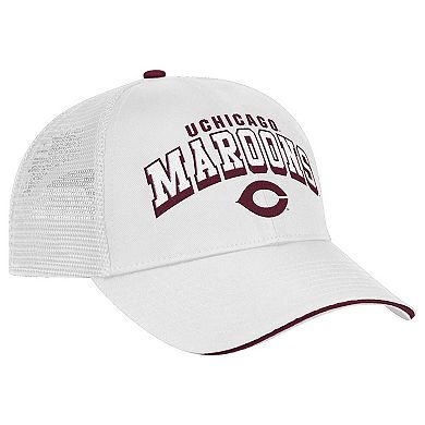 Men's Colosseum White UChicago Maroons Wyatt Adjustable Hat
