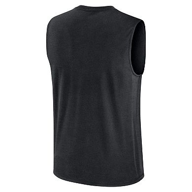 Men's Nike Black Ohio State Buckeyes Primetime Legend Lock Up Performance Muscle Tank Top