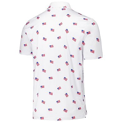 Men's Antigua White Texas Rangers Americana Polo