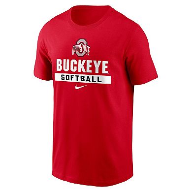 Men's Nike Scarlet Ohio State Buckeyes Softball T-Shirt