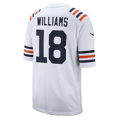 Men's Nike Caleb Williams White Chicago Bears 2024 NFL Draft 2nd Alternate Game Player Jersey