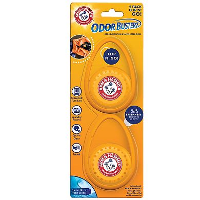 Arm & Hammer Odor Busterz Clip-N-Go 2-pk.