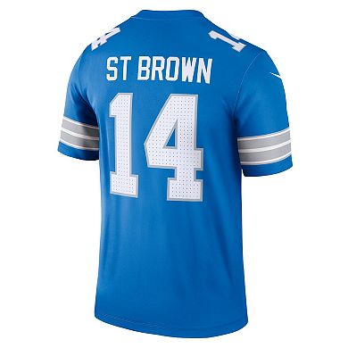 Men's Nike Amon-Ra St. Brown Blue Detroit Lions Legend Jersey