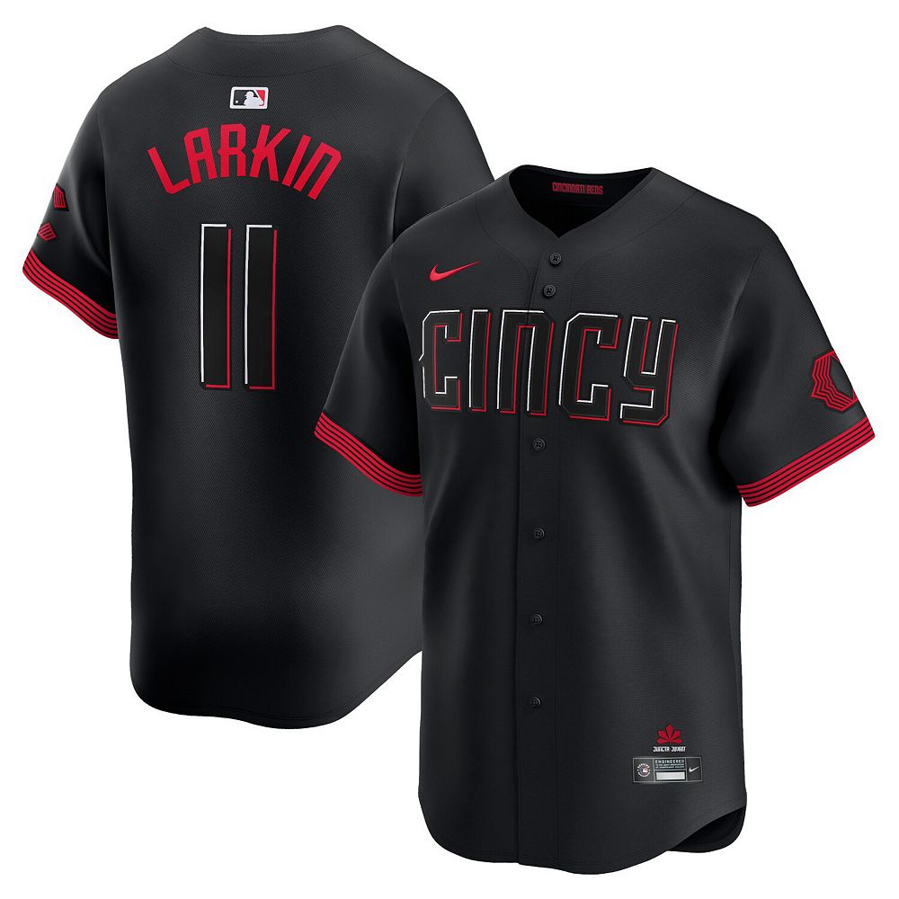 Men's Nike Barry Larkin Black Cincinnati Reds City Connect Limited ...