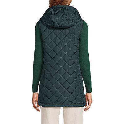 Women's Lands' End Hooded Insulated Vest