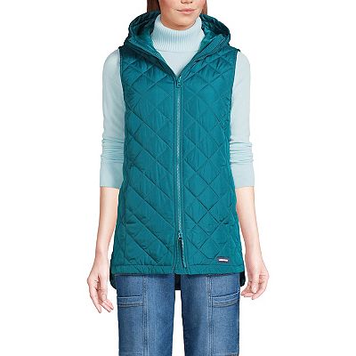 Women's Lands' End Hooded Insulated Vest