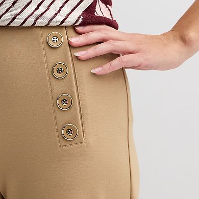 Women's Ellen Tracy High-Rise Wide Leg Sailor Pants