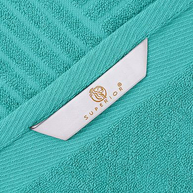 SUPERIOR 6-pc Basketweave Egyptian Cotton Towel Set