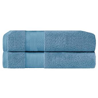 SUPERIOR 2 pc Turkish Cotton Highly Absorbent Bath Sheet Set