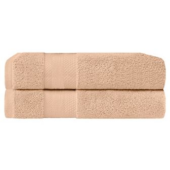 SUPERIOR 2 pc Turkish Cotton Highly Absorbent Bath Sheet Set