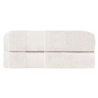 SUPERIOR 2 pc Turkish Cotton Highly Absorbent Bath Sheet Set