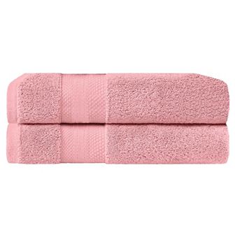 SUPERIOR 2 pc Turkish Cotton Highly Absorbent Bath Sheet Set