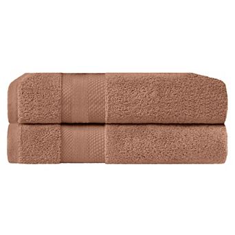 SUPERIOR 2 pc Turkish Cotton Highly Absorbent Bath Sheet Set