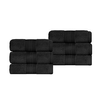 SUPERIOR 6 pc Turkish Cotton Hand Towel Set