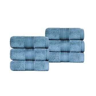 SUPERIOR 6 pc Turkish Cotton Hand Towel Set