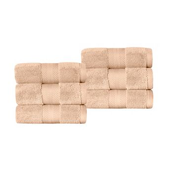 SUPERIOR 6 pc Turkish Cotton Hand Towel Set