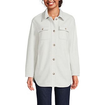 Petite Lands' End Luxe Shirt Fleece Shacket