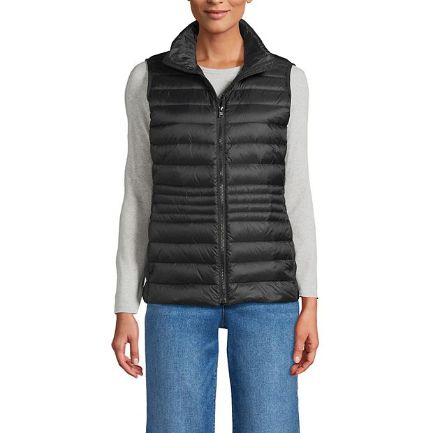 LANDS’ END Down Vest XXL Brown Lands End Down Vest | eBay