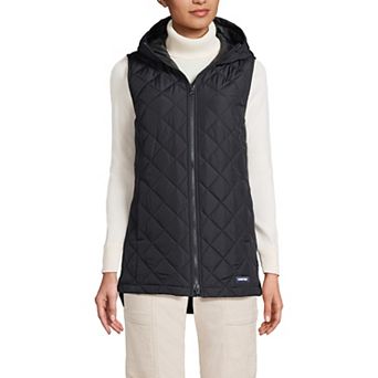 Petite Lands' End Hooded Quilted Vest