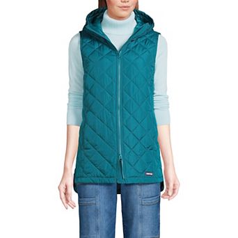 Petite Lands' End Hooded Quilted Vest