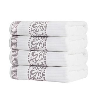 SUPERIOR 4 pc Athens Cotton Decorative Bath Towel Set