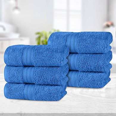 SUPERIOR 6-Piece Atlas Cotton Plush Soft Hand Towel Set