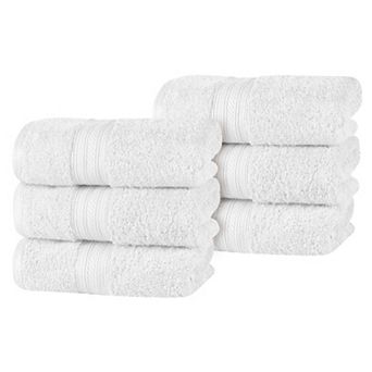 SUPERIOR 6 pc Atlas Cotton Plush Soft Hand Towel Set