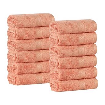 SUPERIOR Rayon from Bamboo Blend Solid 12 pc Face Towel Set