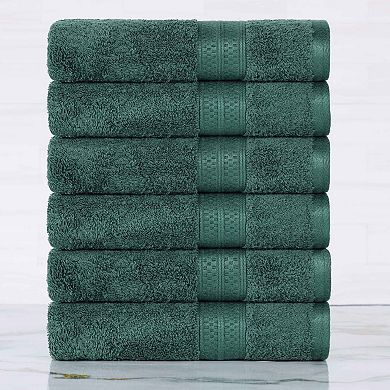 SUPERIOR Rayon from Bamboo Blend Solid 6-Piece Hand Towel Set