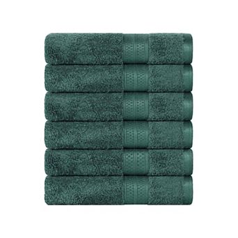 SUPERIOR Rayon from Bamboo Blend Solid 6 pc Hand Towel Set