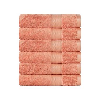SUPERIOR Rayon from Bamboo Blend Solid 6 pc Hand Towel Set