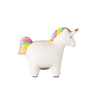 Unicorn Bank with Rainbow Mane