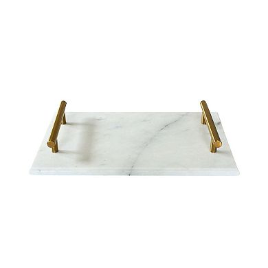 White Marble Board With Gold Handles
