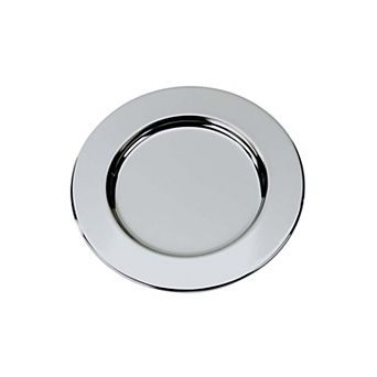 Silver Round Nickel-plated Tray - 6"