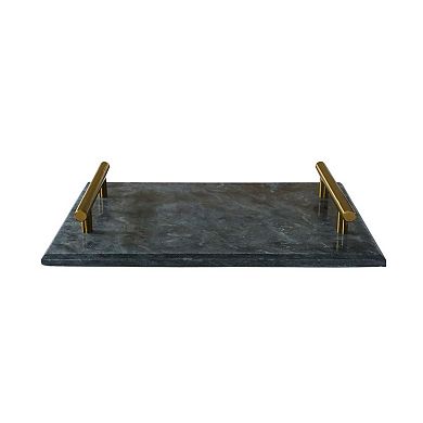 Black Marble Board With Gold Handles