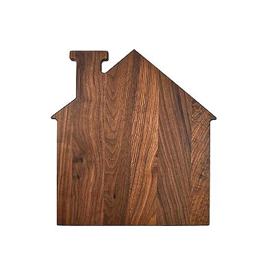 House Shaped Acacia Wood Board - 13" X 14"