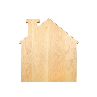 House Shaped Pine Wood Board - 13" X 14"
