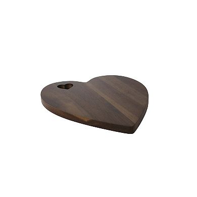 Heart Shaped Acacia Wood Board - 9.75" X 12"