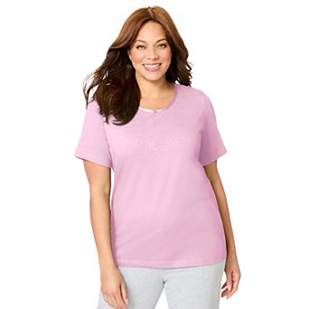 Dreams & Co. Plus Size Sleep Tee
