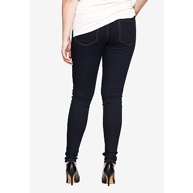 ellos Plus Size 4-Pocket Stretch Jeggings