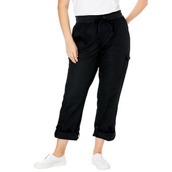 Woman Within Plus Size Convertible Length Cargo Pant/Capri
